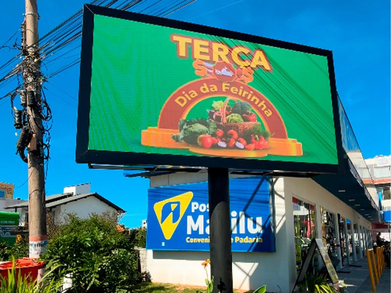 painel de LED para propaganda outdoor preço em SC
