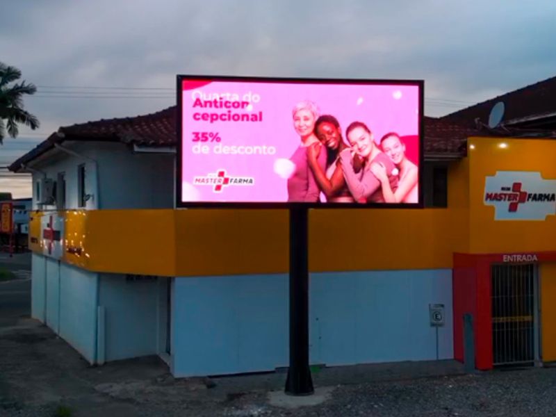 painel de LED para propaganda outdoor preço hoje em dia