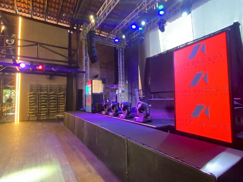 painel de LED para eventos​ aberto